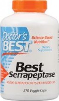 Doctor's Best Serrapeptase -- 40000 Units - 270 Vegetarian Capsules Doctor's Best Serrapeptase -- 40000 Units - 270 Vegetarian Capsules