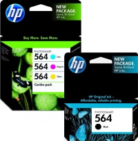 HP 564 Inkjet Cartridges, Set of 4 (Black, Cyan, Magenta & Yellow) HP 564 Inkjet Cartridges, Set of 4 (Black, Cyan, Magenta & Yellow)