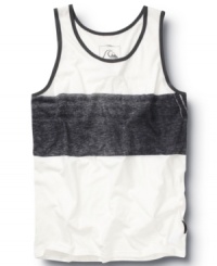 Split the middle. This Quiksilver tank makes a big bold statement every time.