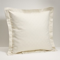 Finished with single needle stitching, this Euro sham complements most any room. It is designed to coordinate with Charisma fashion bedding, as well as Charisma's Lexington Swiss Dot collection. Finished with single needle stitching, this Euro sham complements most any room. It is designed to coordinate with Charisma fashion bedding, as well as Charisma's Lexington Swiss Dot collection.