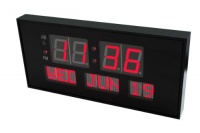 eHealthSource Digital LED Calendar Clock, 15 3/4 Day and Date | Large Digital Clock | LED Digital Clock | Shelf or Wall Mount By Metro Fulfillment House eHealthSource Digital LED Calendar Clock, 15 3/4 Day and Date | Large Digital Clock | LED Digital Clock | Shelf or Wall Mount By Metro Fulfillment House