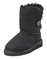 Suede ankle boots with genuine shearling lining will keep your feet in ultimate comfort. Now in new colors! Shearling cuff can be worn up or down for a more versatile look.