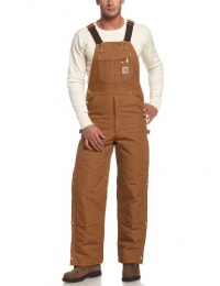 Carhartt Men's Quilt Lined Duck Zip-To-Thigh Bib Overall Carhartt Men's Quilt Lined Duck Zip-To-Thigh Bib Overall