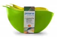 Preserve Nested Mixing Bowls, Green/Green/Yellow, Set of 3 Preserve Nested Mixing Bowls, Green/Green/Yellow, Set of 3