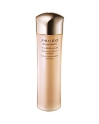 A comprehensive age-defying softening lotion that contains effective ingredients to challenge signs of skin aging. By generously moisturizing the skin, this sumptuous softener instantly helps to retexturize your skin, making it more receptive to further skincare treatment. Newly reformulated, Shiseido Benefiance WrinkleResist24 targets every step of wrinkle formation for youthful looking skin that can resist signs of aging. The entire line contains a revolutionary breakthrough ingredient, Mukurossi Extract, which directly inhibits the activity of a wrinkle-triggering enzyme. Skin is made resistant to future signs of aging while existing signs of wrinkles are visibly improved. A comprehensive age-defying softening lotion that contains effective ingredients to challenge signs of skin aging. By generously moisturizing the skin, this sumptuous softener instantly helps to retexturize your skin, making it more receptive to further skincare treatment. Newly reformulated, Shiseido Benefiance WrinkleResist24 targets every step of wrinkle formation for youthful looking skin that can resist signs of aging. The entire line contains a revolutionary breakthrough ingredient, Mukurossi Extract, which directly inhibits the activity of a wrinkle-triggering enzyme. Skin is made resistant to future signs of aging while existing signs of wrinkles are visibly improved.