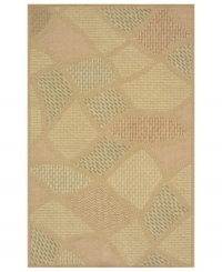 A collage of brick, stone and sand-like patterns are portrayed with eye-catching effect on this versatile area rug. Designed for both indoor and outdoor spaces, Momeni's Veranda rug is hand-hooked of synthetic fibers, creating an ultra-durable piece that looks great too! A collage of brick, stone and sand-like patterns are portrayed with eye-catching effect on this versatile area rug. Designed for both indoor and outdoor spaces, Momeni's Veranda rug is hand-hooked of synthetic fibers, creating an ultra-durable piece that looks great too!