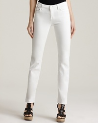 These crisp, clean J Brand straight-leg jeans are a must-have for easy-chic spring/summer style. These crisp, clean J Brand straight-leg jeans are a must-have for easy-chic spring/summer style.
