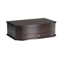 Wallace Dark Walnut Bow Front Drawer Chest Wallace Dark Walnut Bow Front Drawer Chest