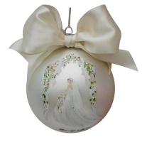 Sarabella Glass Brides Ball Ornament, 100mm Sarabella Glass Brides Ball Ornament, 100mm