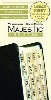 Majestic Bible Tabs: Traditional Gold-Edged Majestic Bible Tabs: Traditional Gold-Edged