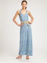 A floor-sweeping, cotton maxi tank dress featuring an irresistible print and sporty racerback. U-neckSleevelessAllover printPull-on styleRacerbackCottonMachine washImported Model shown is 5'10 (177cm) wearing US size Small. A floor-sweeping, cotton maxi tank dress featuring an irresistible print and sporty racerback. U-neckSleevelessAllover printPull-on styleRacerbackCottonMachine washImported Model shown is 5'10 (177cm) wearing US size Small.