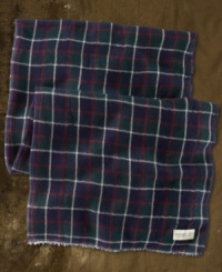 Rendered in a heritage plaid, Denim & Supply Ralph Lauren's lightweight shawl is finished with raw edges and adds a rustic flourish to any outfit. Rendered in a heritage plaid, Denim & Supply Ralph Lauren's lightweight shawl is finished with raw edges and adds a rustic flourish to any outfit.