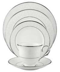 Lenox Opal Innocence Platinum-Banded Bone China 5-Piece Place Setting, Service for 1 Lenox Opal Innocence Platinum-Banded Bone China 5-Piece Place Setting, Service for 1