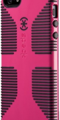 Speck Products SPK-A0487 CandyShell Grip Case for iPhone 5 - Retail Packaging - Raspberry/Black Speck Products SPK-A0487 CandyShell Grip Case for iPhone 5 - Retail Packaging - Raspberry/Black