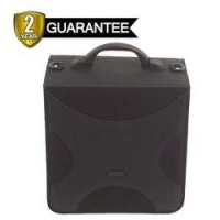CD DVD Album, 520 Capacity CD / DVD Wallet (CD Holder Cases) in Black Color with Handle & Shoulder Strap for Media Storage CD DVD Album, 520 Capacity CD / DVD Wallet (CD Holder Cases) in Black Color with Handle & Shoulder Strap for Media Storage