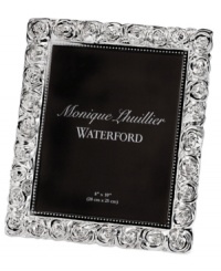 Luxe silver plate blossoms into the gorgeous Sunday Rose picture frame with Monique Lhuillier's designer touch. A beautiful way to preserve joyful moments. Luxe silver plate blossoms into the gorgeous Sunday Rose picture frame with Monique Lhuillier's designer touch. A beautiful way to preserve joyful moments.