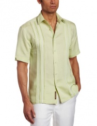 Cubavera Men's Short Sleeve Front Inserts Shirt Cubavera Men's Short Sleeve Front Inserts Shirt