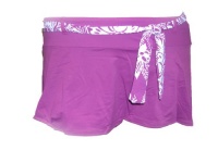 Womens Plus Size Coco Reef Skirtini Bikini Swimsuit Bottoms, Separates, Plum, 1x-3x