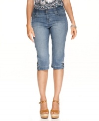 These cropped petite jeans from Style&co. are essential for your summer wardrobe! Pair them with stylish wedges for a great look. These cropped petite jeans from Style&co. are essential for your summer wardrobe! Pair them with stylish wedges for a great look.
