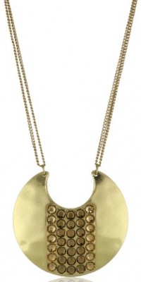Kenneth Cole New York Urban Mesh Gold Pendant Necklace Kenneth Cole New York Urban Mesh Gold Pendant Necklace