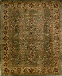 Nourison Rugs Jaipur Collection JA12 Green Round 6' x 6' Area Rug Nourison Rugs Jaipur Collection JA12 Green Round 6' x 6' Area Rug