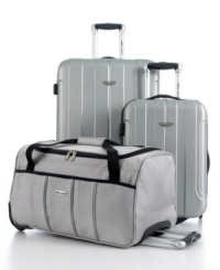 Hardside protection for easy travel. The dependable features that truly count are all packed in-two durable uprights expand for greater packing capacity and roll with the punches on easy-glide wheels guided by a retractable handle system. The rolling duffel makes the perfect carry-on companion with comfort in any way you carry. 3-year warranty. Hardside protection for easy travel. The dependable features that truly count are all packed in-two durable uprights expand for greater packing capacity and roll with the punches on easy-glide wheels guided by a retractable handle system. The rolling duffel makes the perfect carry-on companion with comfort in any way you carry. 3-year warranty.