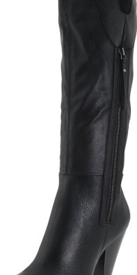 Unlisted Women's Tuck Stop Boot,Black Polyurethane,10 M US