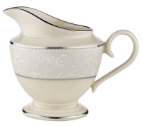Lenox Pearl Innocence Platinum-Banded Fine China Creamer Lenox Pearl Innocence Platinum-Banded Fine China Creamer