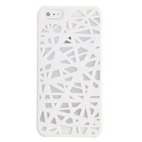 Lumii Ark Rubberized Hard Case for Apple iPhone 5 - Bird Nest (White)