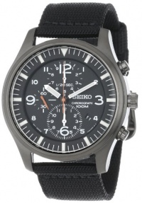 Seiko Men's SNDA65 Stainless Steel and Black Canvas Strap Watch Seiko Men's SNDA65 Stainless Steel and Black Canvas Strap Watch
