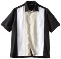 Cubavera Men's Big-Tall Short Sleeve Tricolor Panel With Pickstitch Shirt Cubavera Men's Big-Tall Short Sleeve Tricolor Panel With Pickstitch Shirt