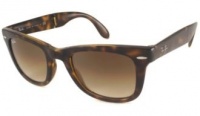 Ray-Ban Sunglasses - RB4105 Wayfarer Folding / Frame: Light Havana Lens: Brown Gradient (50mm)