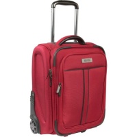 Kenneth Cole Reaction Down In Front - Ladies Rolling Laptop Overnighter (Red) Kenneth Cole Reaction Down In Front - Ladies Rolling Laptop Overnighter (Red)