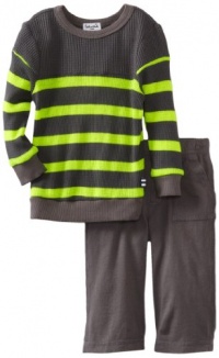 Splendid Littles Baby-boys Infant Thermal Sweatshirt Set, Carbon/Neon, 18-24 Months Splendid Littles Baby-boys Infant Thermal Sweatshirt Set, Carbon/Neon, 18-24 Months