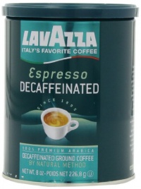 Lavazza Decaffeinated Espresso Ground Coffee, 8-Ounce Cans (Pack of 4) Lavazza Decaffeinated Espresso Ground Coffee, 8-Ounce Cans (Pack of 4)