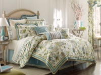 Croscill Home Fashions Corfu 4-Piece Queen Comforter Set, Sky Blue Croscill Home Fashions Corfu 4-Piece Queen Comforter Set, Sky Blue