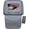 Pyle PLD72GR Adjustable Headrest w/ Built-in 7 TFT/LCD Monitor w/ Built-in DVD Player & IR/FM Transmitter With Cover (Gray)