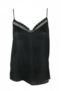Stella McCartney womens sheer silk v neck camisole Stella McCartney womens sheer silk v neck camisole