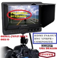 Lilliput 665gl-70np/ho/y 7 On-Camera HD LCD Field Monitor w/HDMI In HDMI Out Component in Video in Video Out by Lilliput Lilliput 665gl-70np/ho/y 7 On-Camera HD LCD Field Monitor w/HDMI In HDMI Out Component in Video in Video Out by Lilliput