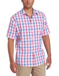 IZOD Men's Short Sleeve Plaid Button Down IZOD Men's Short Sleeve Plaid Button Down