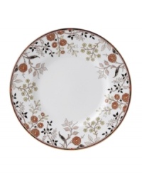 A tapestry of exotic florals, this Pashmina salad plate from Wedgwood offers a look of vintage grandeur and, in dishwasher-safe bone china, modern-day durability. With gold banding. A tapestry of exotic florals, this Pashmina salad plate from Wedgwood offers a look of vintage grandeur and, in dishwasher-safe bone china, modern-day durability. With gold banding.