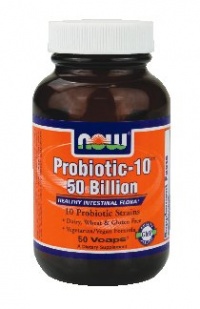 NOW Foods Probiotic-10,   50 Billion, 50 Vcaps