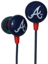 iHip MLF10169ATL MLB Atlanta Braves Printed Ear Buds, Blue/Red iHip MLF10169ATL MLB Atlanta Braves Printed Ear Buds, Blue/Red