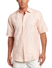 Cubavera Men's Short Sleeve Engineered Panel Shirt Cubavera Men's Short Sleeve Engineered Panel Shirt