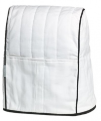 KitchenAid KMCC1WH Stand Mixer Cloth Cover, White with Black Trim KitchenAid KMCC1WH Stand Mixer Cloth Cover, White with Black Trim