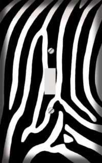 Zebra Skin Print Decorative Switchplate Cover Zebra Skin Print Decorative Switchplate Cover
