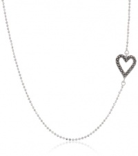 Judith Jack Mini Items Sterling Silver, Marcasite and Crystal Reversible Heart Pendant Necklace, 18 Judith Jack Mini Items Sterling Silver, Marcasite and Crystal Reversible Heart Pendant Necklace, 18