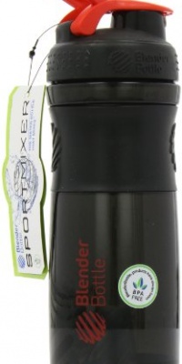BlenderBottle SportMixer, Black/Red, 28 Ounce BlenderBottle SportMixer, Black/Red, 28 Ounce
