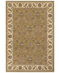 Various muted tones of caramel, cream and grey collect to create an intricately crafted Persian-inspired design in this Sedhan area rug from Couristan. Wilton-loomed of Couristan's own Courtron™ ultra-fine polypropylene to give this rug a thick pile, lustrous finish and ultimate durability. Various muted tones of caramel, cream and grey collect to create an intricately crafted Persian-inspired design in this Sedhan area rug from Couristan. Wilton-loomed of Couristan's own Courtron™ ultra-fine polypropylene to give this rug a thick pile, lustrous finish and ultimate durability.