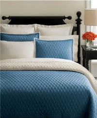 Martha Stewart Solid Diamond Standard Sham Chocolate Martha Stewart Solid Diamond Standard Sham Chocolate